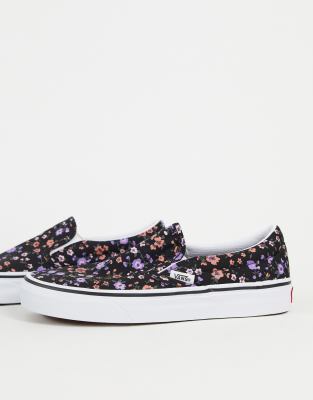 vans floral classic slip on