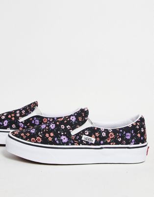 Vans Classic Slip-On Floral trainers in black