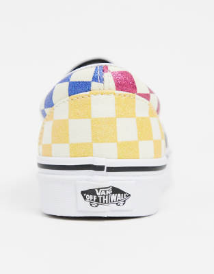 multi checkered vans