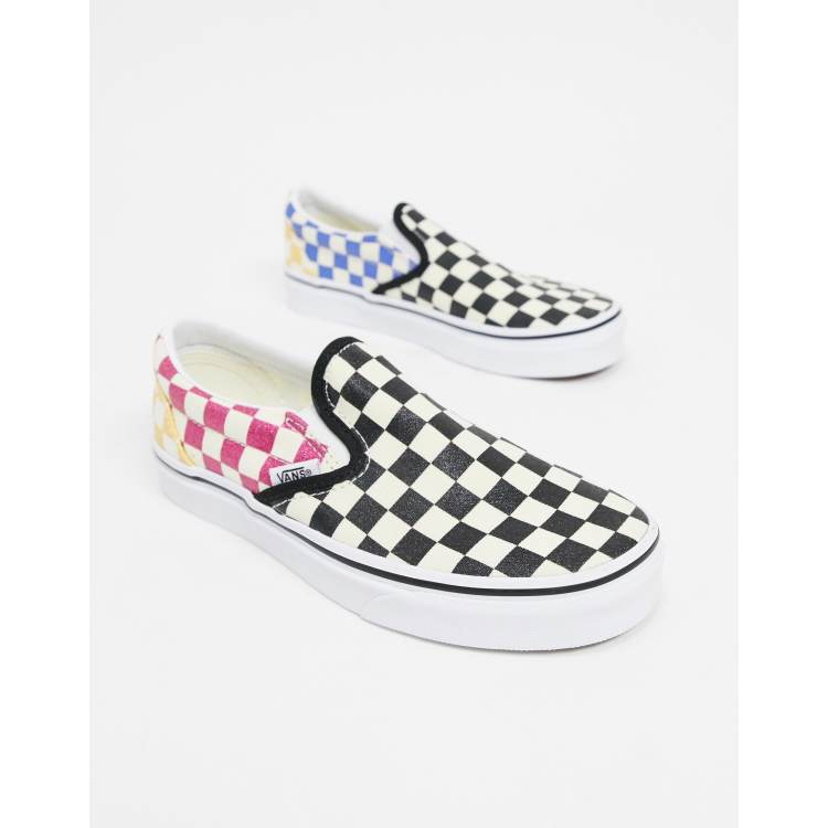 Vans old store skool glitter checkerboard