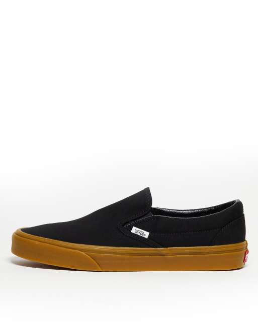 All black vans gum sole best sale