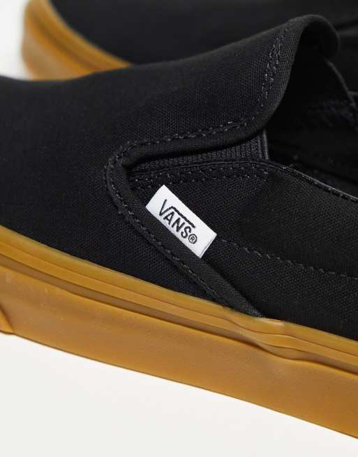 Vans slip on 2024 checkerboard gum sole