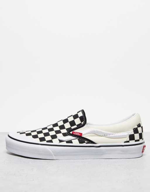 Striped vans outlet slip ons