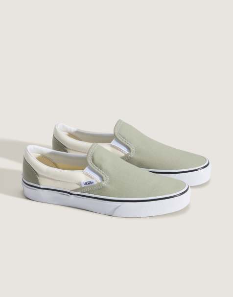 Vans Classic slip-on in sage - view 1