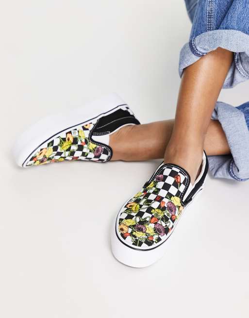 Vans Classic Slip On Instapper sneakers met plateauzool in multi ASOS