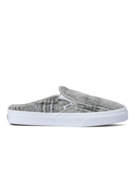 Vans slip 2024 on grey womens