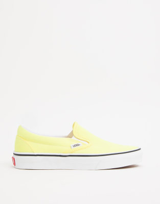 yellow and white vans