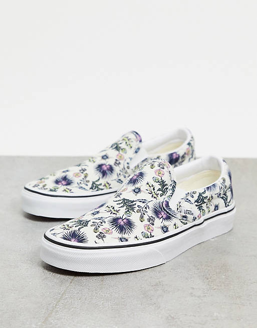 Vans Classic Slip-On Paradise Floral trainers in white