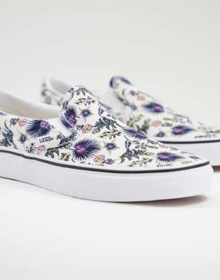 vans classic slip on paradise floral