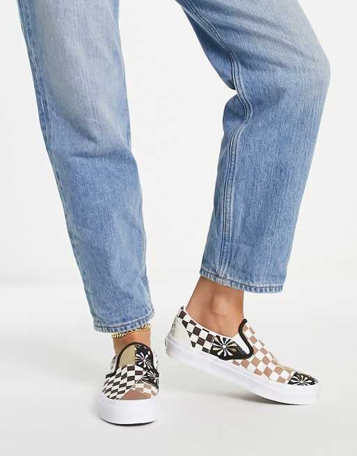 Vans patchwork slip on sale on