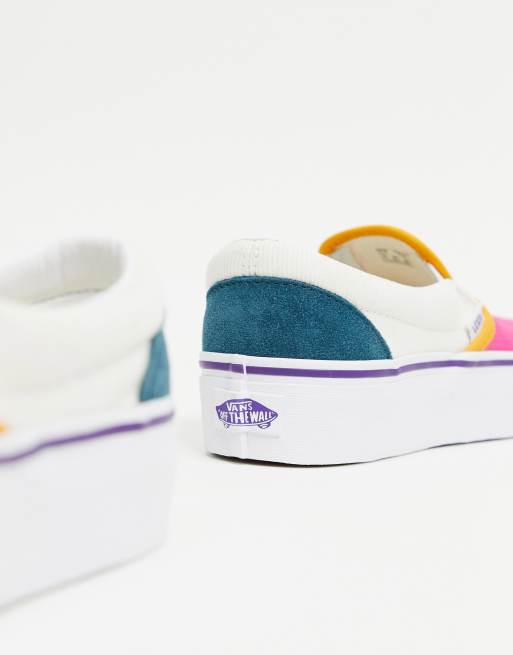 Vans colorblock slip on shop