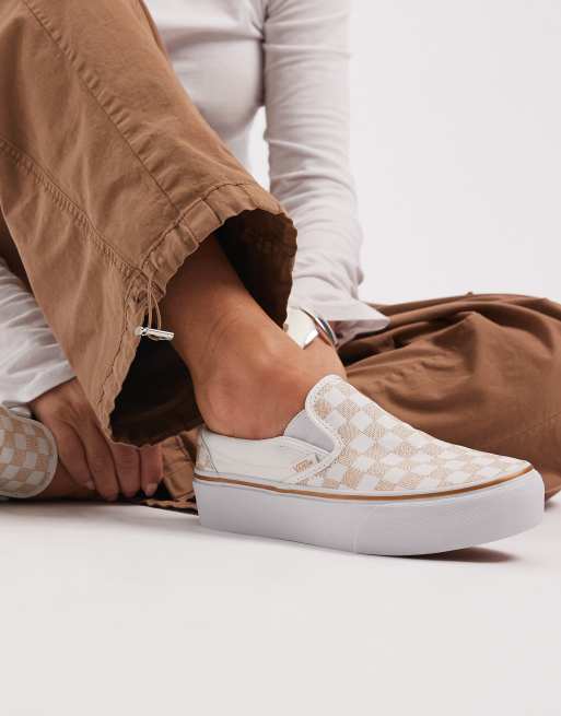 Vans Classic slip-on platform in gold ASOS