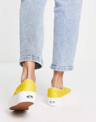 platform sneakers yellow
