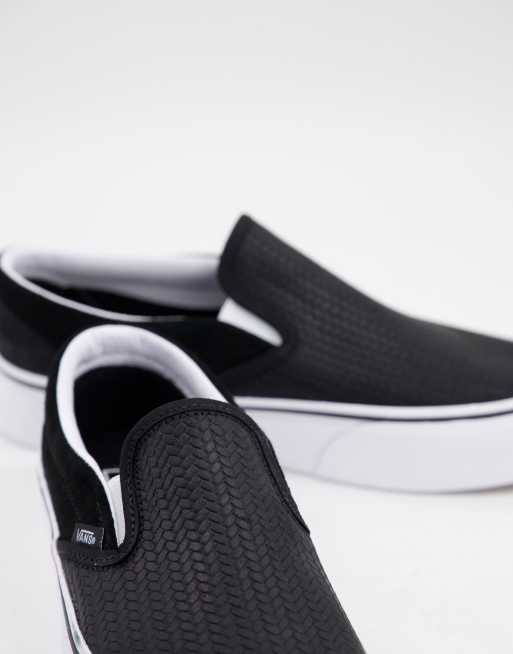 Suede black slip store on vans