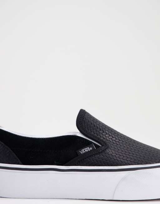 Vans slip on clearance embossed