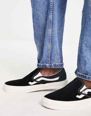 vans retro stripes slip on