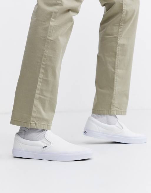 Vans Classic - Slip-on-sko i hvid 
