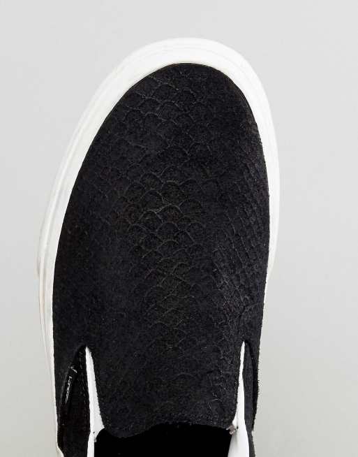 vans classic slip on metallic snake