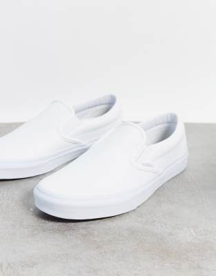 asos white slip on shoes