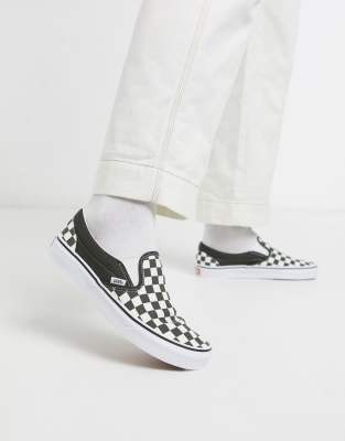 classic slip on checkered vans