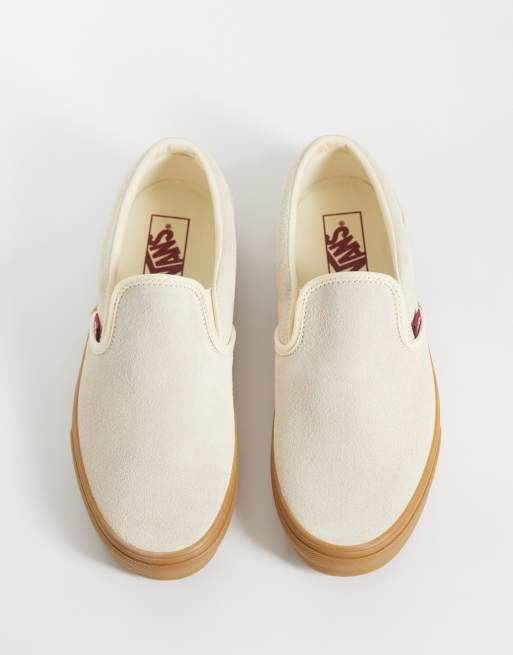 Vans Classic Slip-on sneakers i creme, 3 af 5
