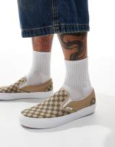 Vans Classic Slip On checkerboard sneakers in bossa nova red