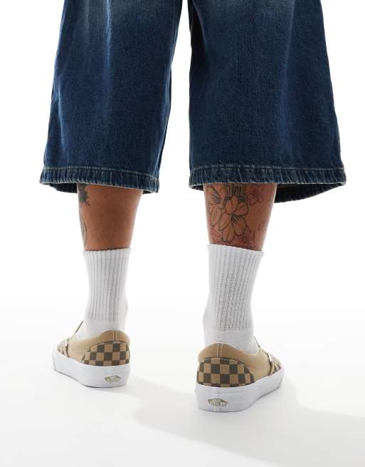 Vans Classic Slip-on sneakers in beige checkerboard print, 3 of 5
