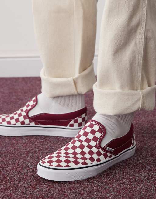 Vans Classic Slip-On sneakers in burgundy, 3 of 5