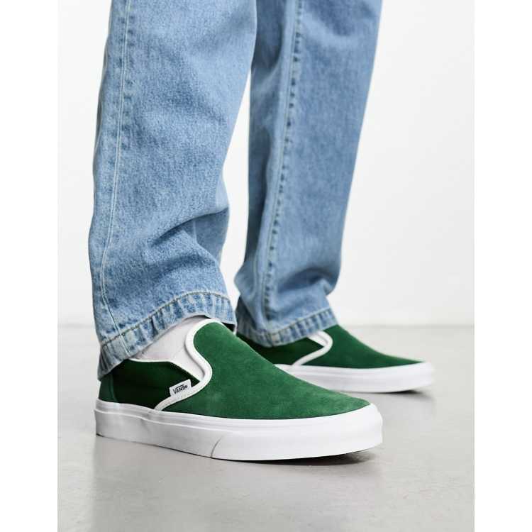 Vans classic slip store on green