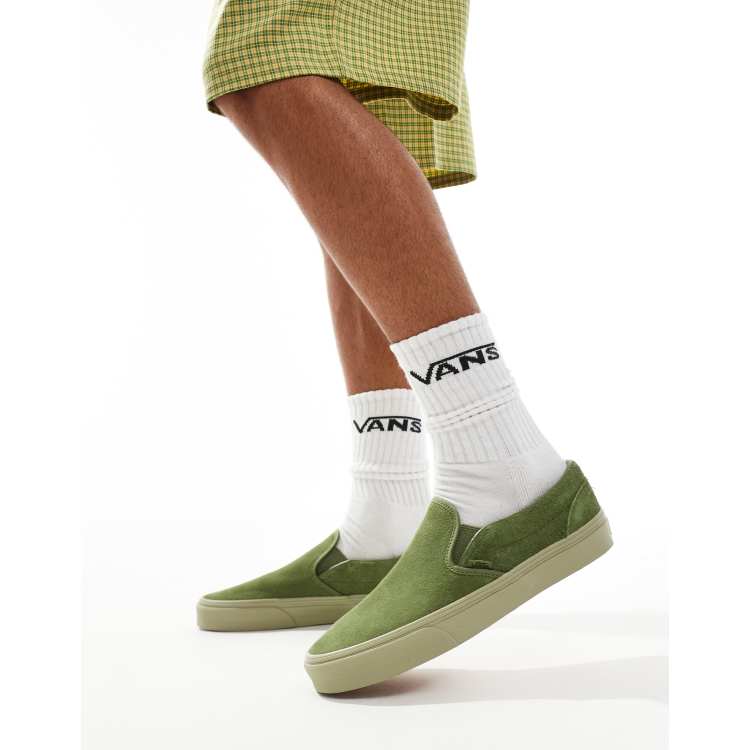 Vans Classic Slip-On sneakers in green ASOS