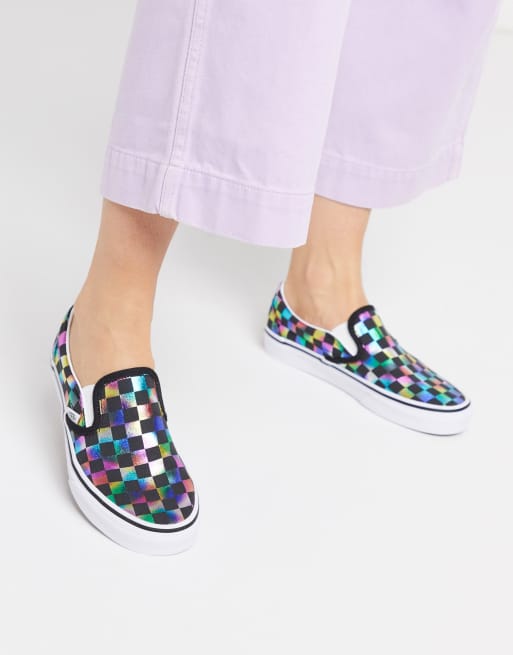 Iridescent store shoes vans