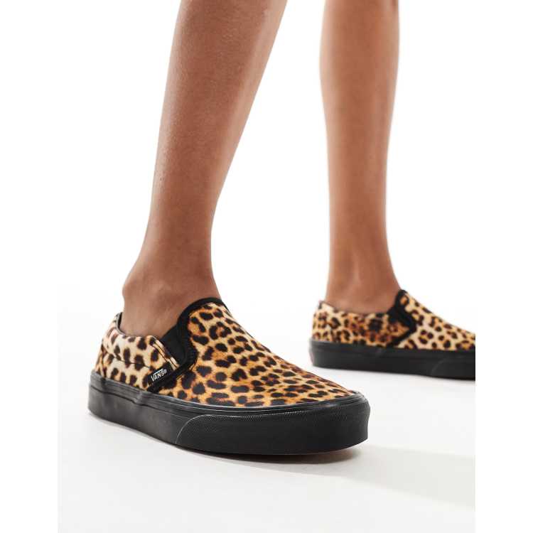 Vans Classic slip on sneakers in leopard print