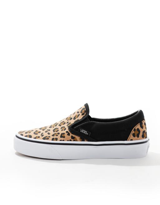 Leopard slip on sneakers vans best sale