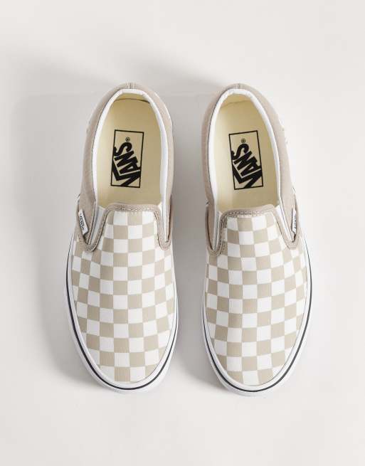 Vans Classic Slip-On sneakers in light pink checkerboard, 2 of 5