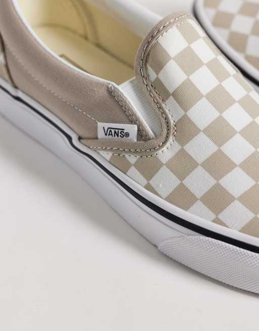 Vans Classic Slip-On sneakers in light pink checkerboard, 3 of 5