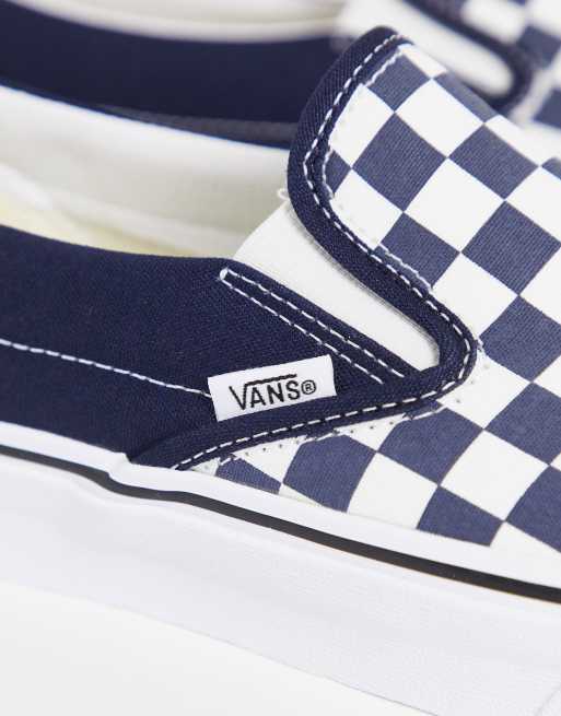 Navy blue checker on sale vans