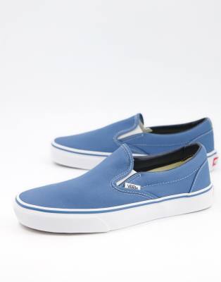 vans classic slip on navy