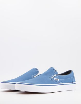 navy van slip ons