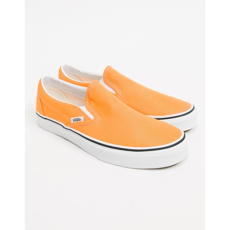 Slip on cheap vans orange