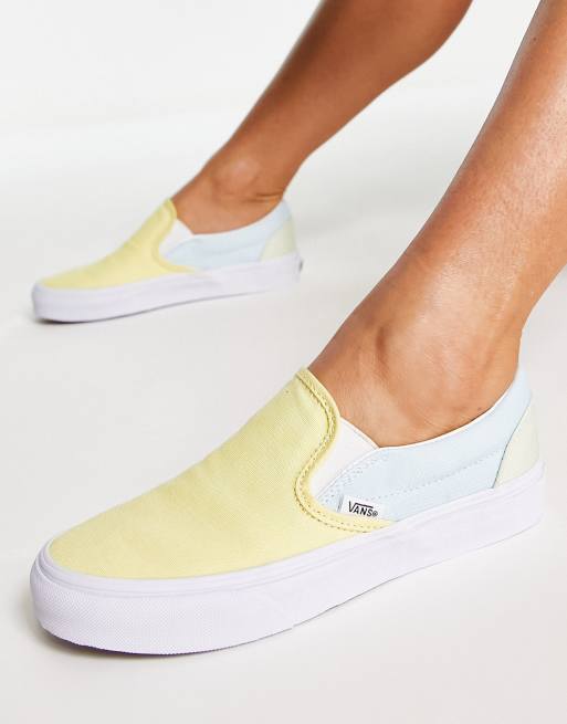 Vans pastel shop slip ons