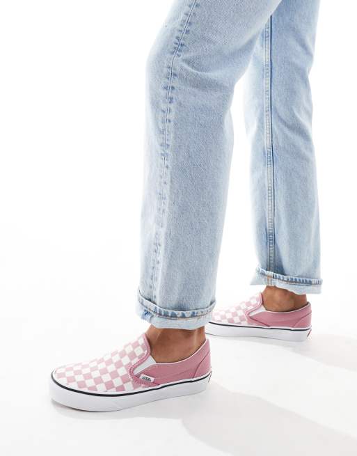 Checkered pink slip shops on vans