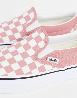 checkerboard slip on sneakers