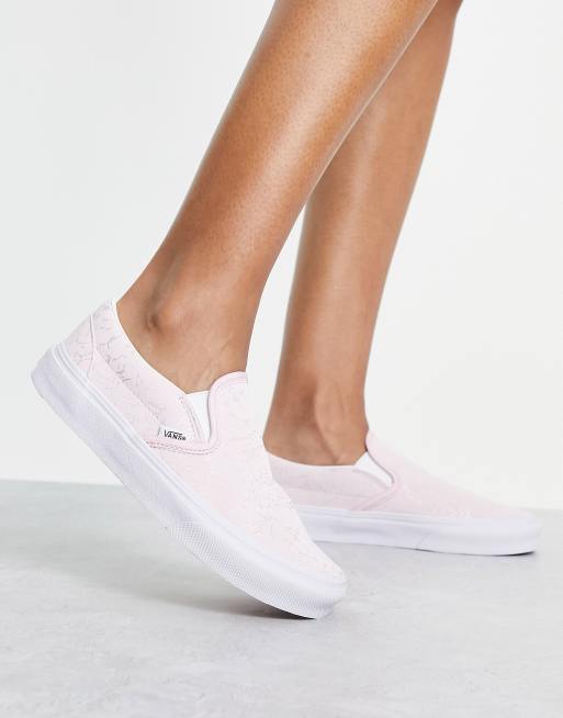 Pale pink 2025 slip on vans