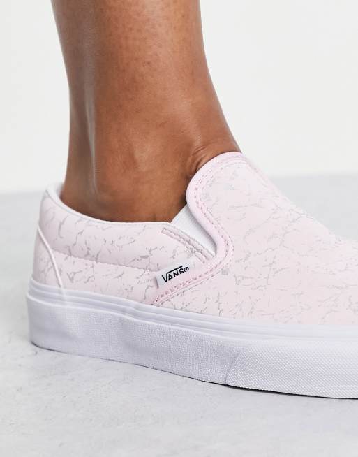 Vans classic clearance slip on pink