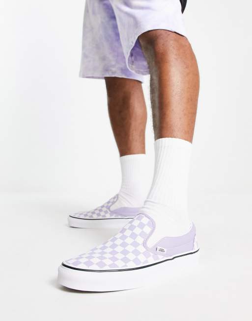 Vans on sale purple checkered