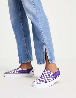 Vans slip cheap on homme violet