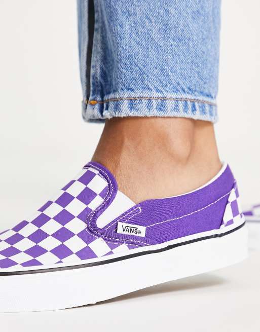 Lavender vans hot sale slip on