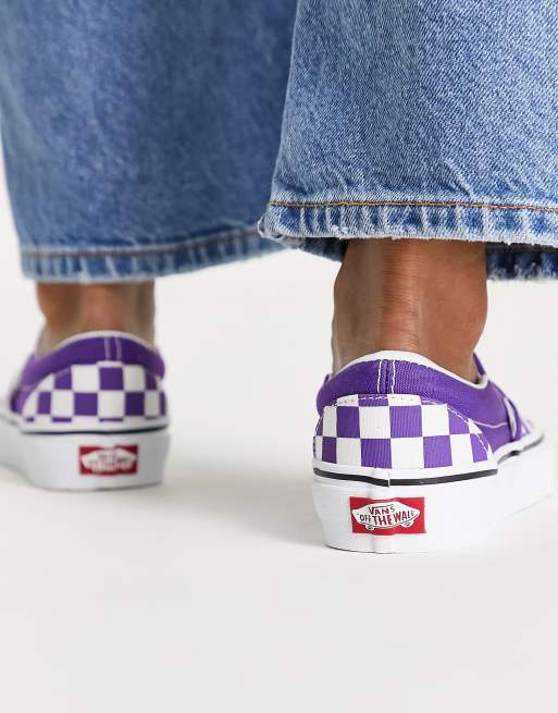 Vans Classic Slip-On sneakers in purple , 4 of 4