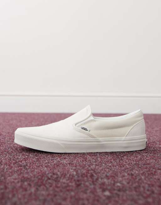 Vans Classic Slip-On sneakers in white checkerboard