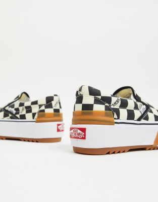 vans classic slip on stacked